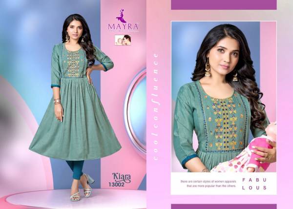 Mayra Kiara 2 Rayon Printed Regular Wear Latest Anarakli Kurti Collection